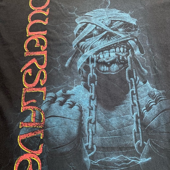 Vintage Iron Maiden shirt Powerslave metal rock - Picture 4 of 7